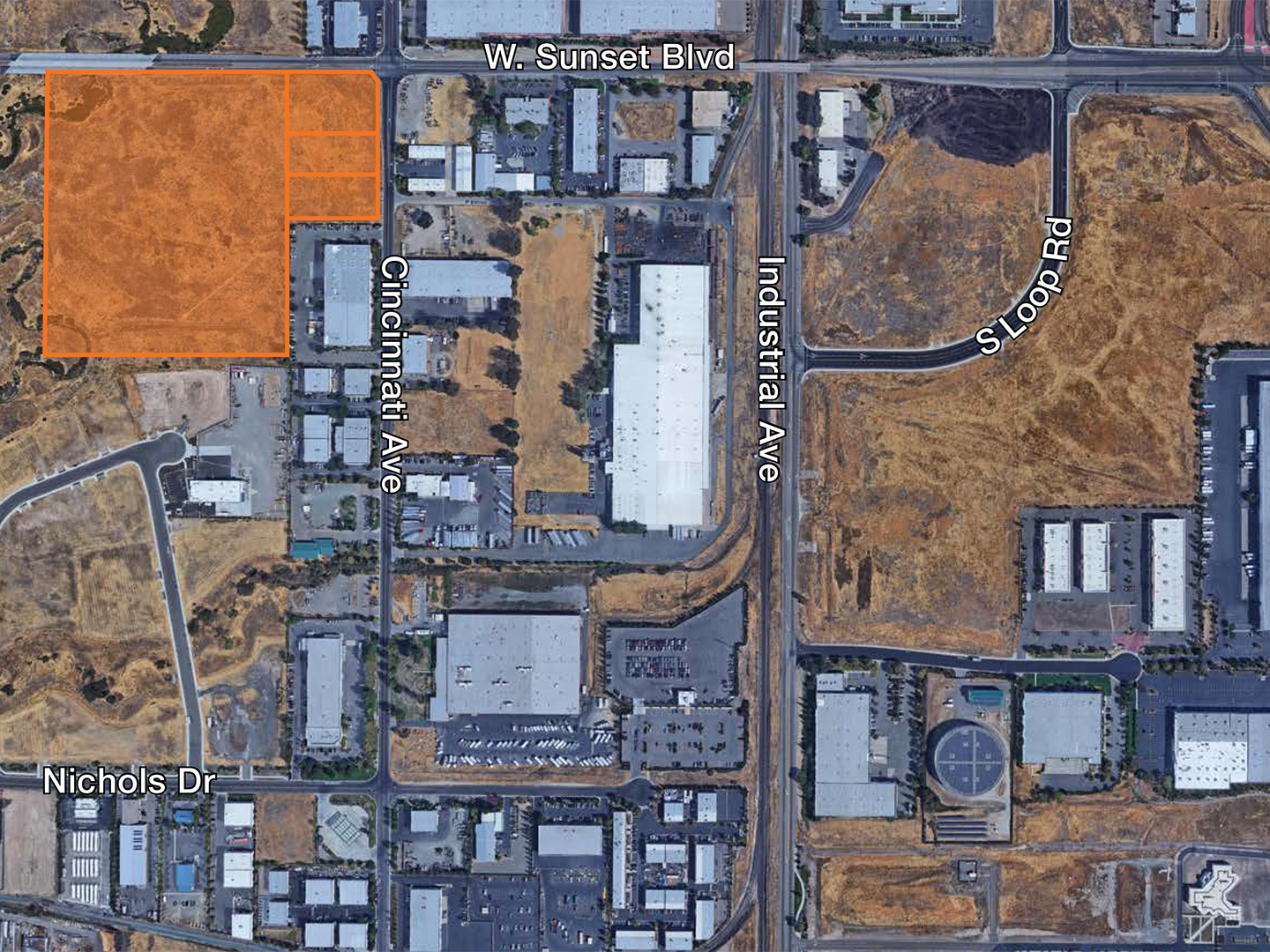 W Sunset Blvd & Industrial Ave Land Property For Sale in Rocklin, CA